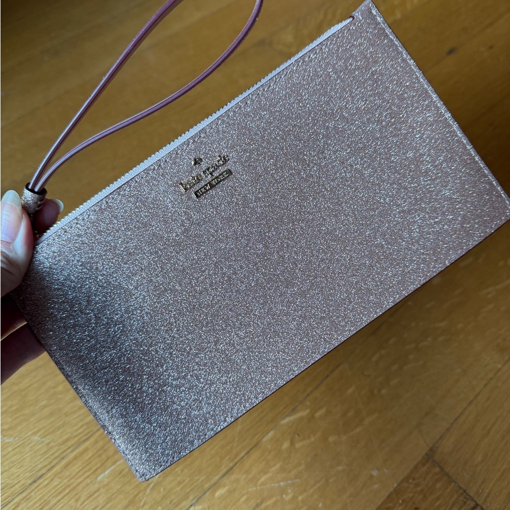 Kate Spade Pink Glitter Clutch